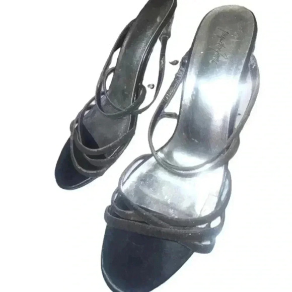 Jacqueline Ferrar Sliver Strappy Sandals - Picture 3 of 9